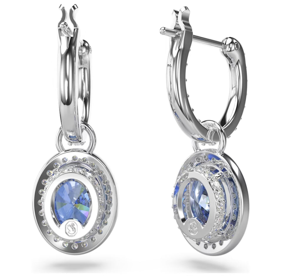 Swarovski 5671817 Constella Ohrhänger, ovaler Schliff, blau rhodiniert