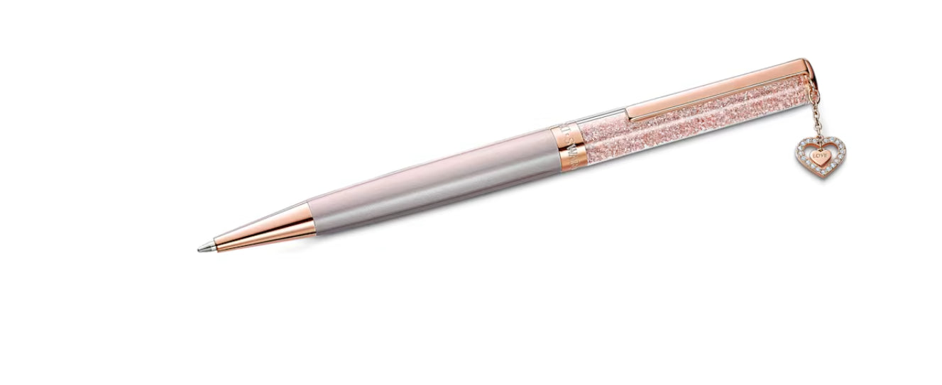 Swarovski 5527536 Crystalline Kugelschreiber Roségold Herz rosa lackiert Roségold