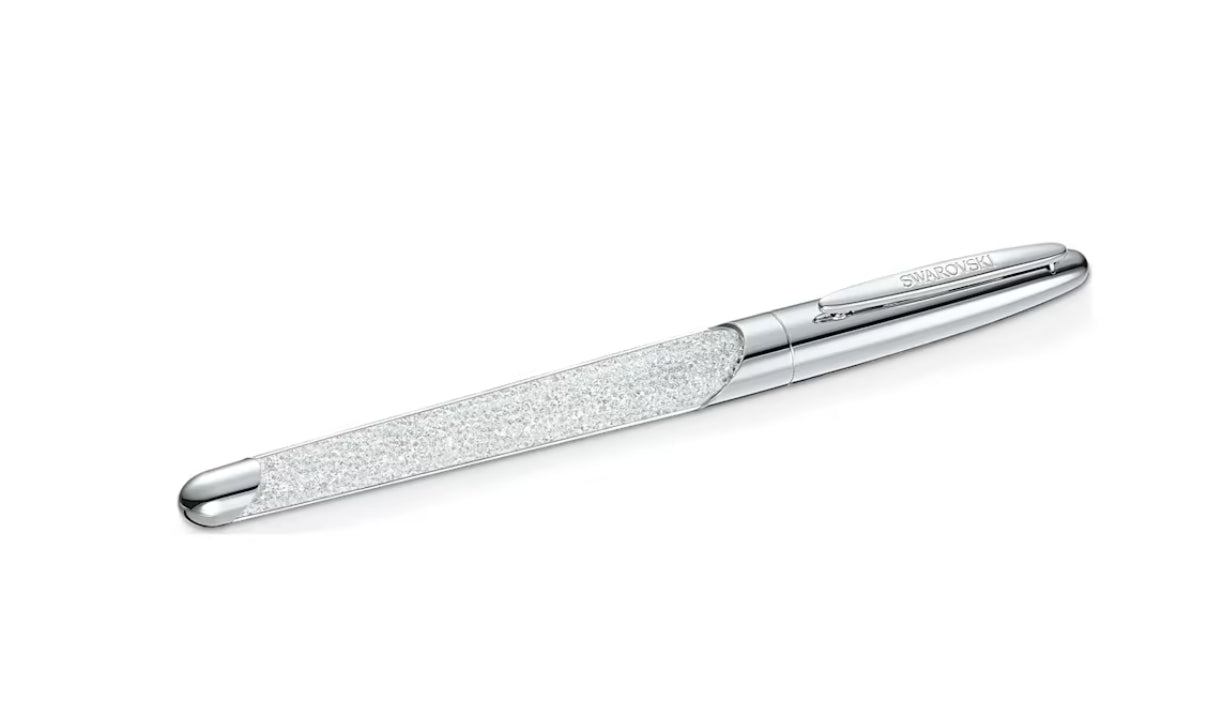 Swarovski 5534320 Crystalline Nova Tintenroller, silberfarben, Chrom