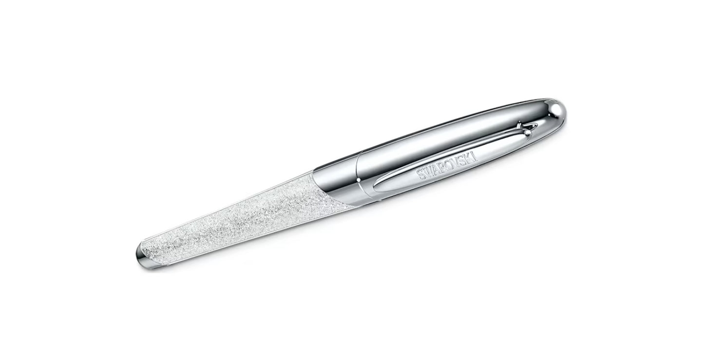 Swarovski 5534320 Crystalline Nova Tintenroller, silberfarben, Chrom
