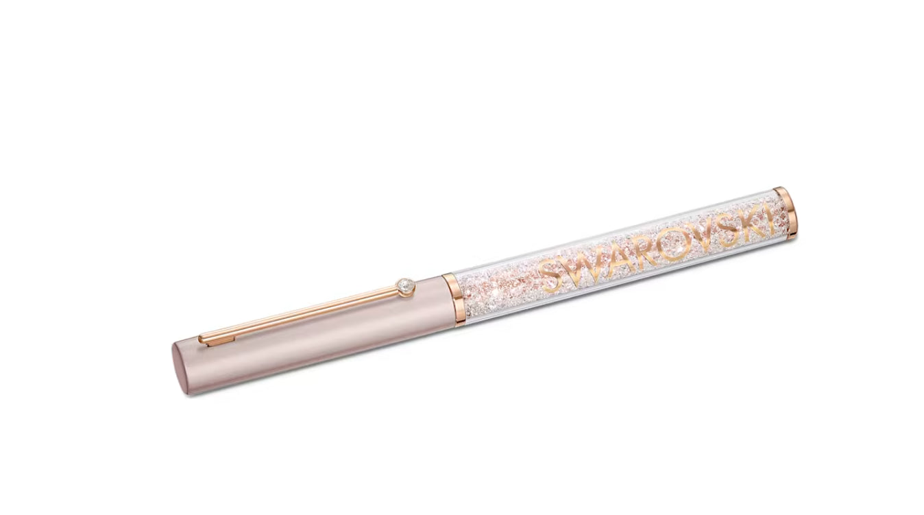 Swarovski 5568759 Crystalline Gloss Kugelschreiber, Roségoldton, rosa Lack