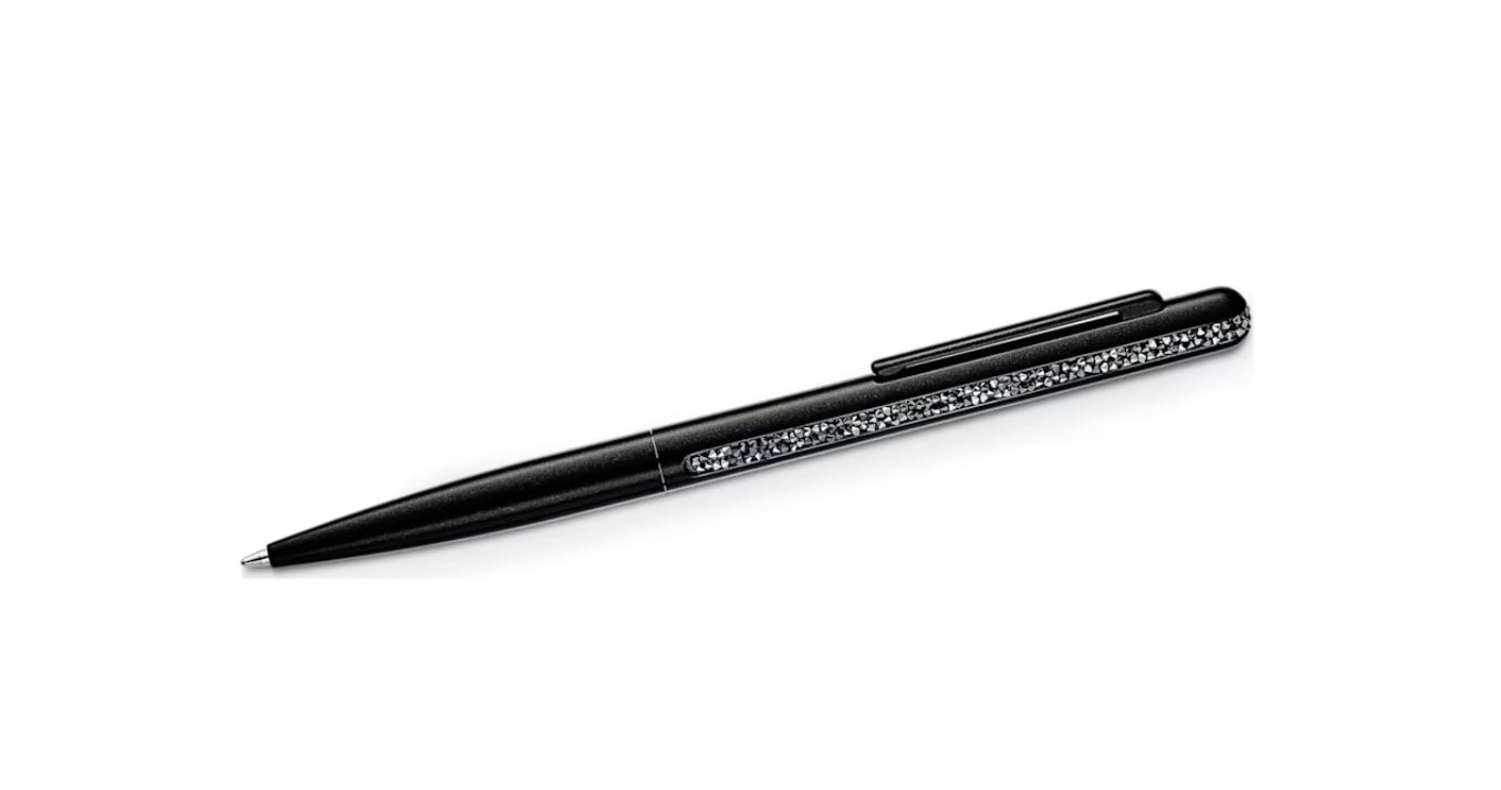 Swarovski 5595667 Crystal Shimmer Kugelschreiber, schwarz lackiert, Schwarz