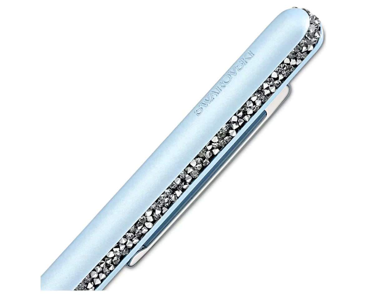 Swarovski 5595669 Crystal Shimmer Kugelschreiber, blau lackiert, blaues Chrom