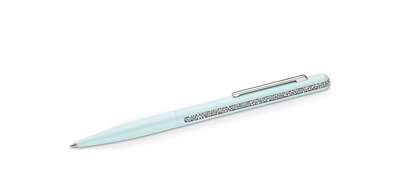 Swarovski 5595671 Crystal Shimmer Kugelschreiber, grün lackiert, grünes Chrom