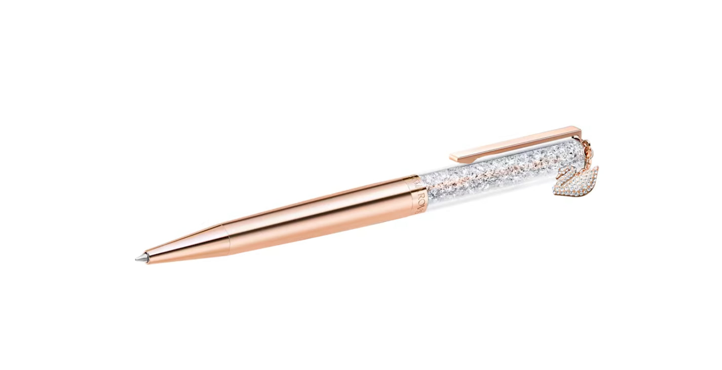 Swarovski 5479552 Crystalline Swan Kugelschreiber, roségoldfarben, Plac. Roségold