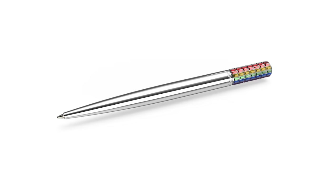 Swarovski 5637772 Mehrfarbiger Chrom-Kugelschreiber