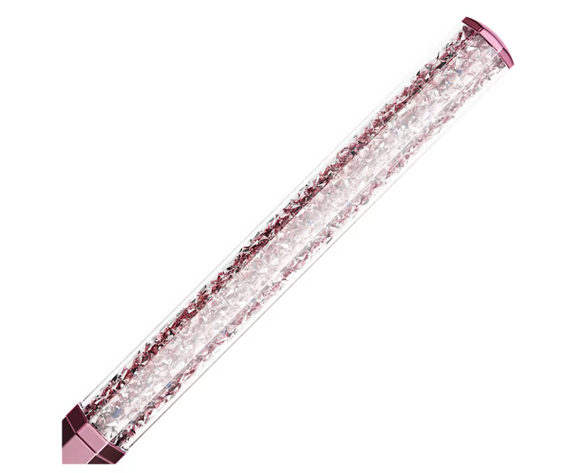 Swarovski 5669937 Crystalline Kugelschreiber, achteckige Form, rosa lackiert, rosa