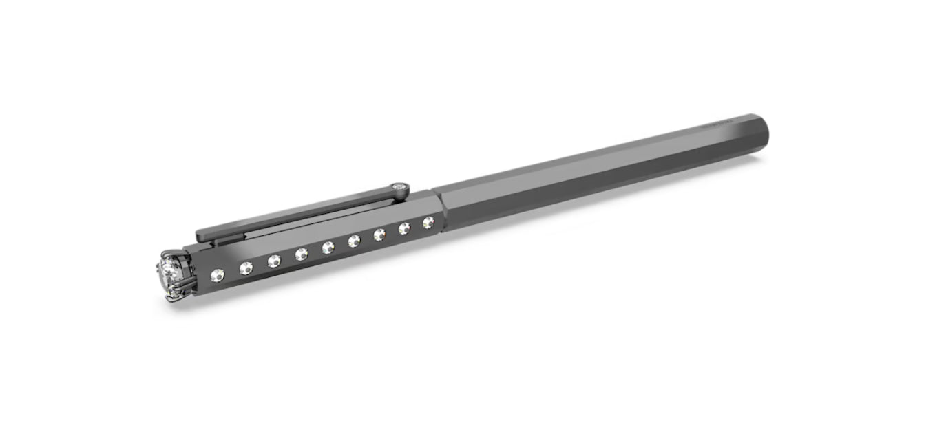 Swarovski 5631209 Classic Black Kugelschreiber, schwarz lackiert