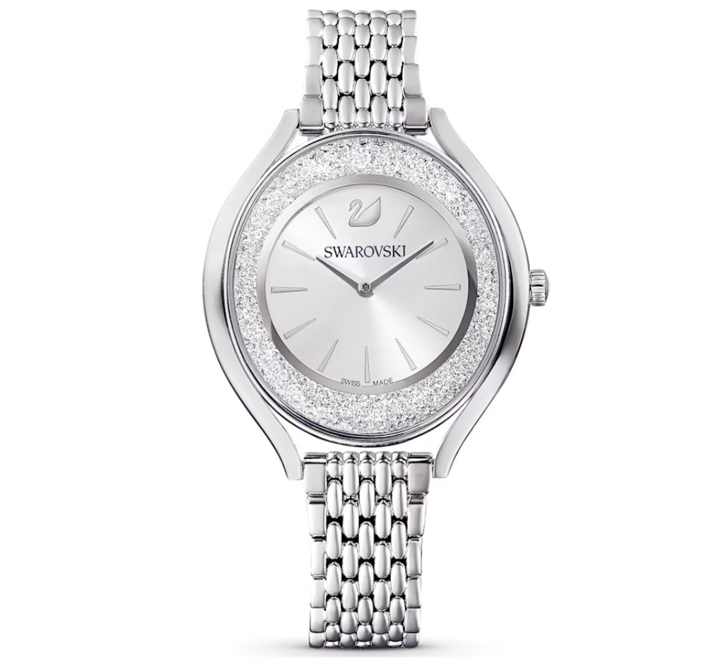 Swarovski 5519462 Crystalline Aura Uhr, versilbertes Stahlarmband
