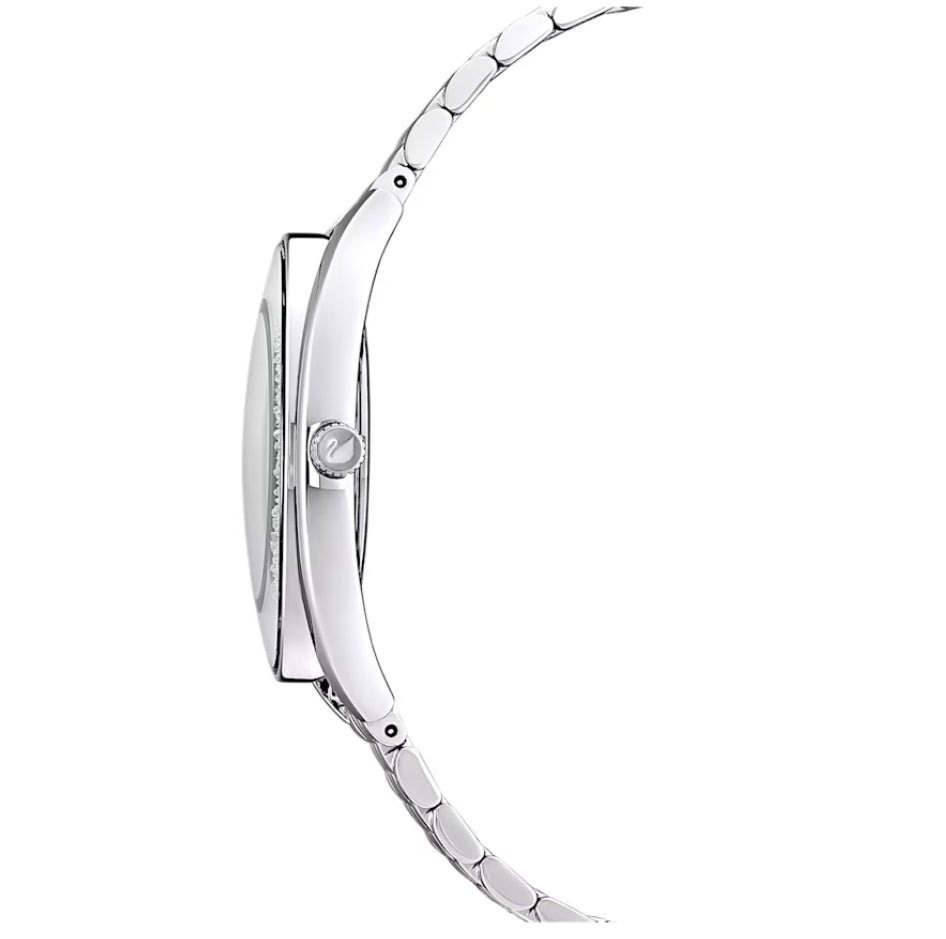 Swarovski 5519462 Crystalline Aura Uhr, versilbertes Stahlarmband