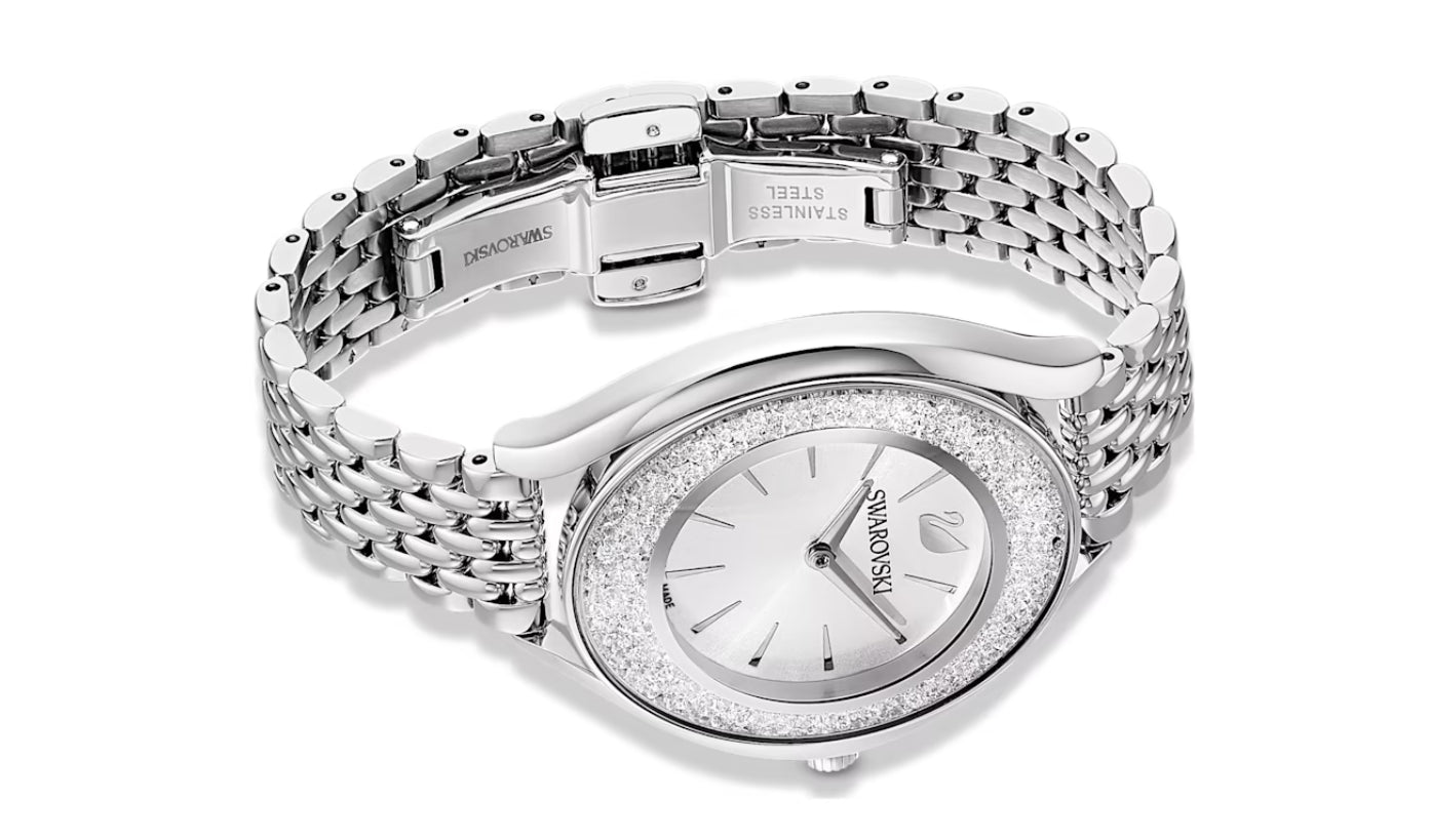 Swarovski 5519462 Crystalline Aura Uhr, versilbertes Stahlarmband