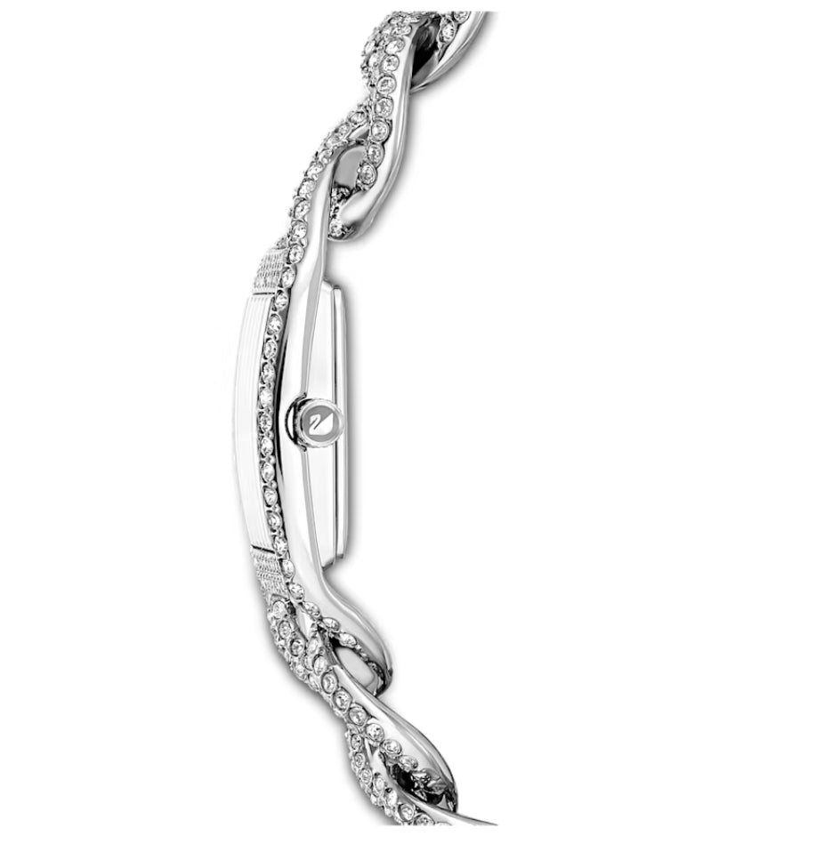 Swarovski 5547617 Cocktail Watch Pave Silver Metal Steel Bracelet