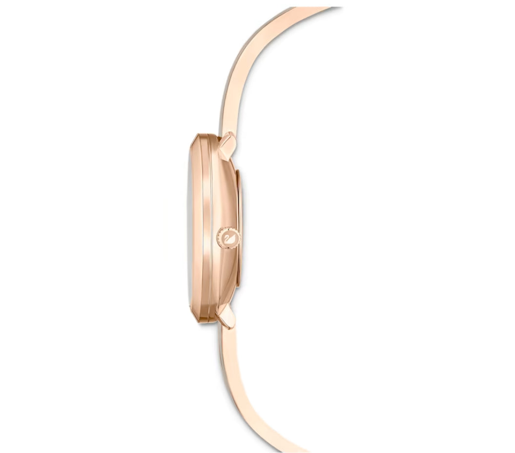 Swarovski 5642218 Crystalline Delight Watch with Gray Rose Gold Metal Bracelet
