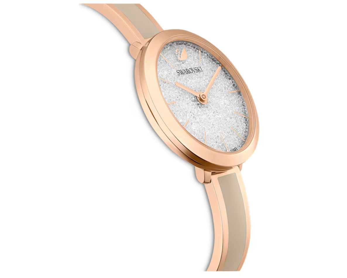 Swarovski 5642218 Crystalline Delight Watch with Gray Rose Gold Metal Bracelet