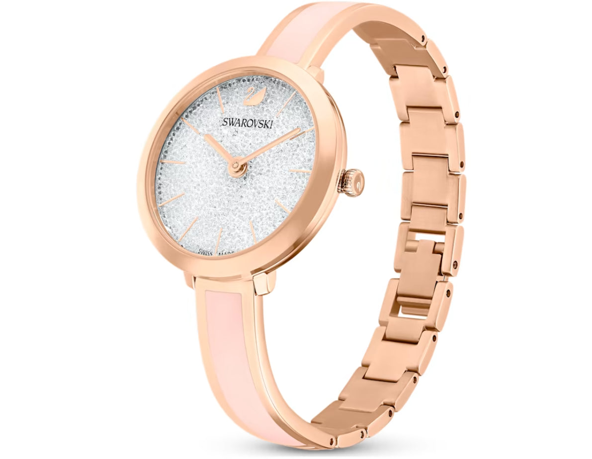 Swarovski 5642221 Crystalline Delight Watch Rose Gold Metal Bracelet