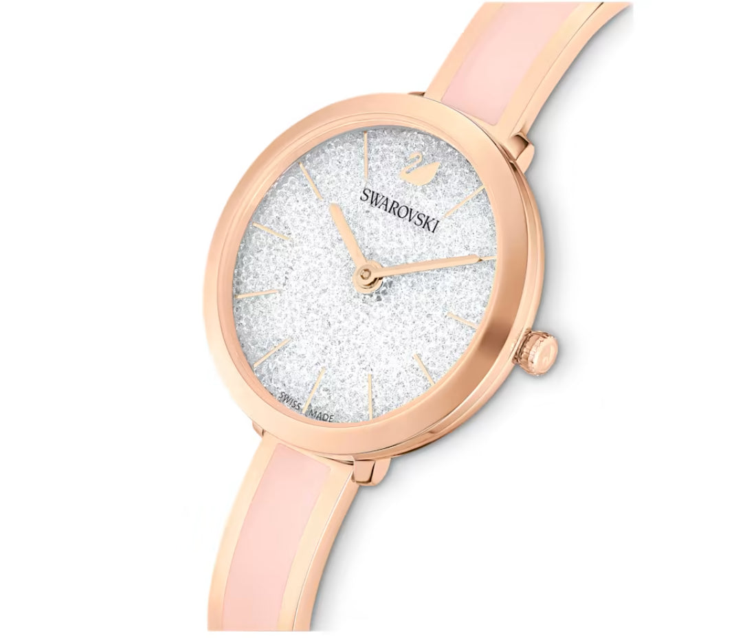 Swarovski 5642221 Crystalline Delight Watch Rose Gold Metal Bracelet