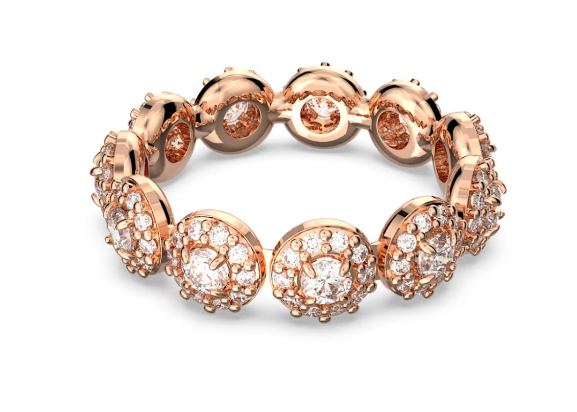 Swarovski 5642615 Constella Ring Round Cut Pave Weiß Roségold vergoldet