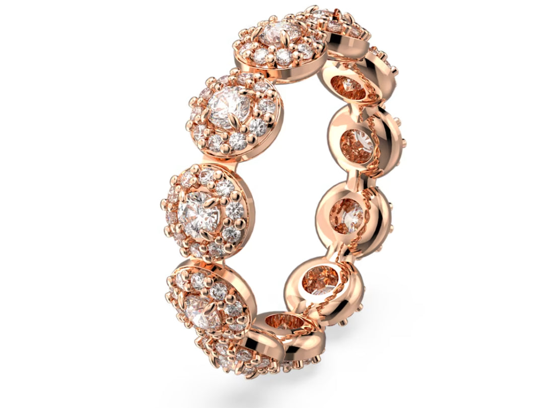Swarovski 5642615 Constella Ring Round Cut Pave Weiß Roségold vergoldet