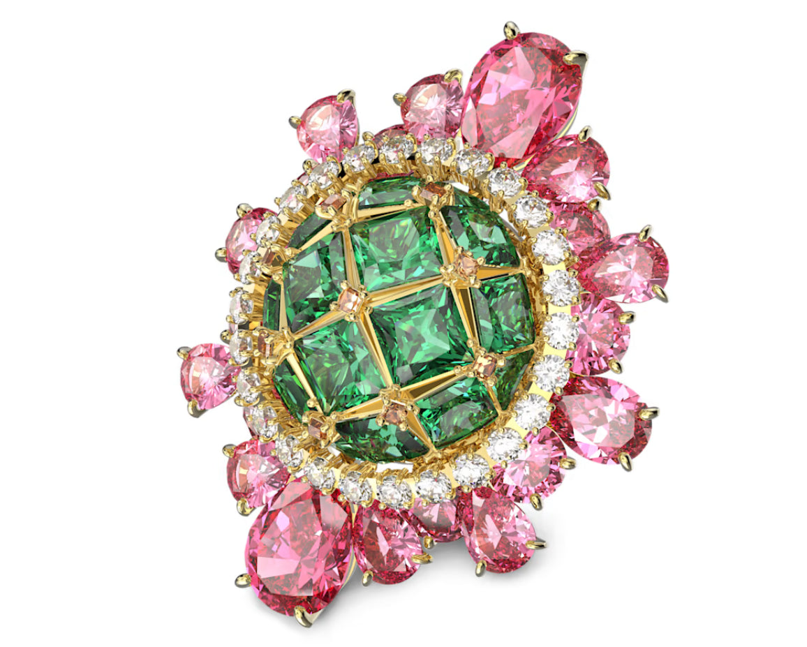 Swarovski 5620686 Curiosa Multicolored Rose Gold Plated Cocktail Ring