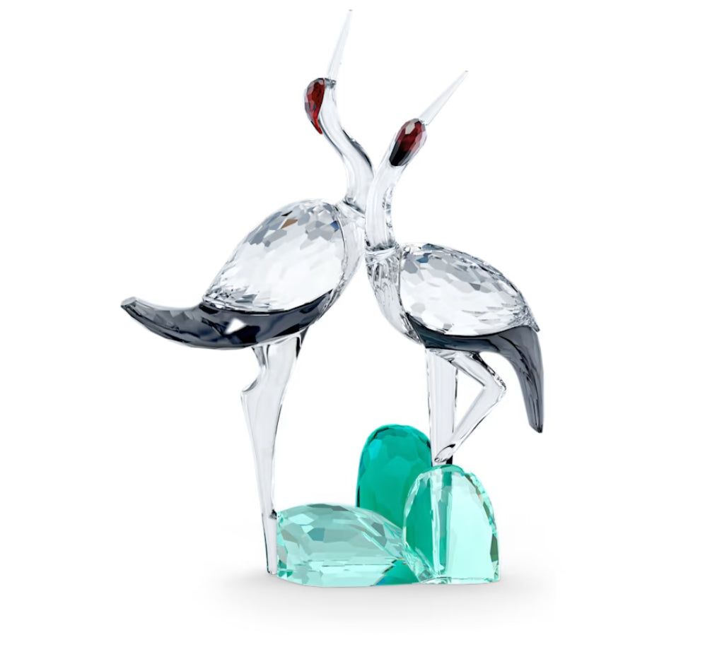 Swarovski 5557819 Among Blue Mountains Song Cranes
