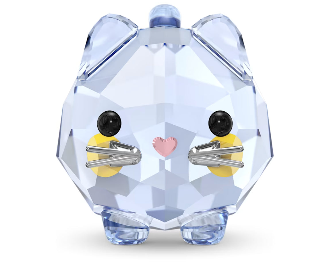 Swarovski 5658328 Chubby Cats Blaue Katze