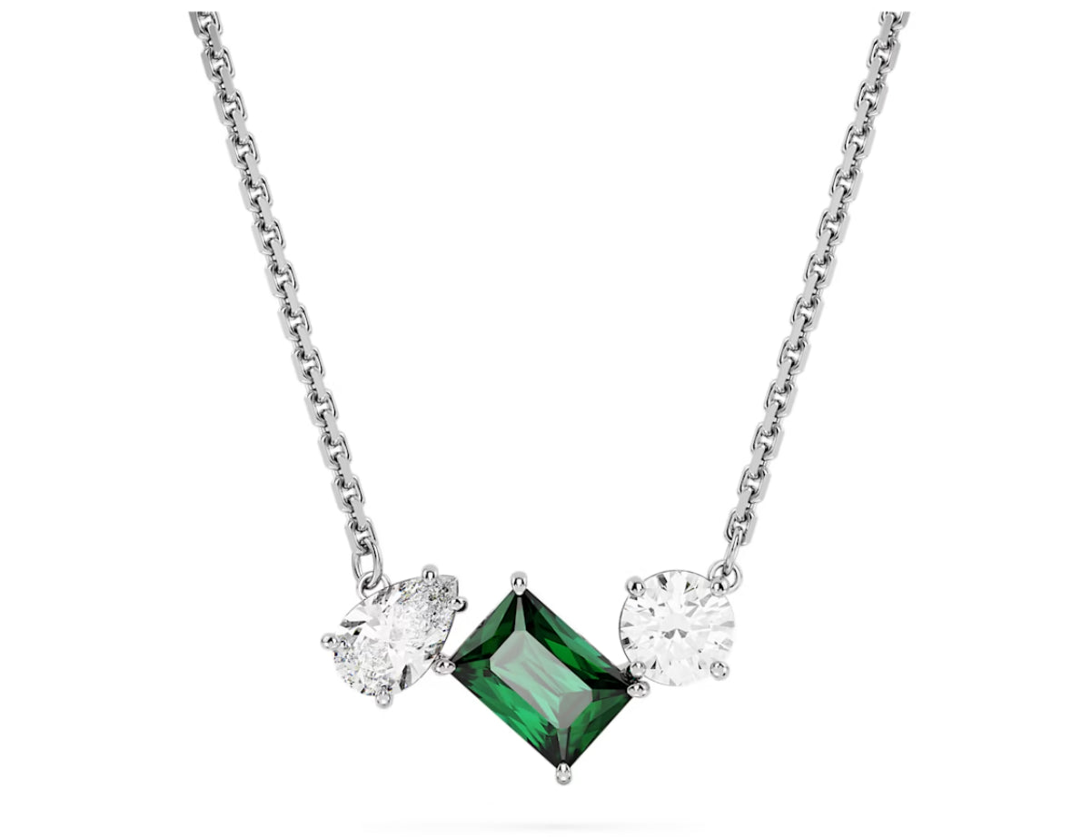 Swarovski 5668278 Pendente Mesmera Taglio misto Verde Placcato Rodio