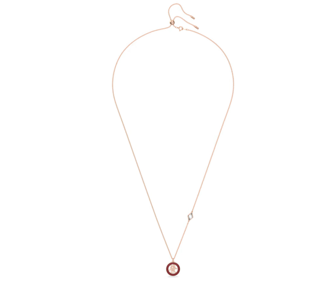 Swarovski 5649784 Alea Pendant Red Rose Gold Plated