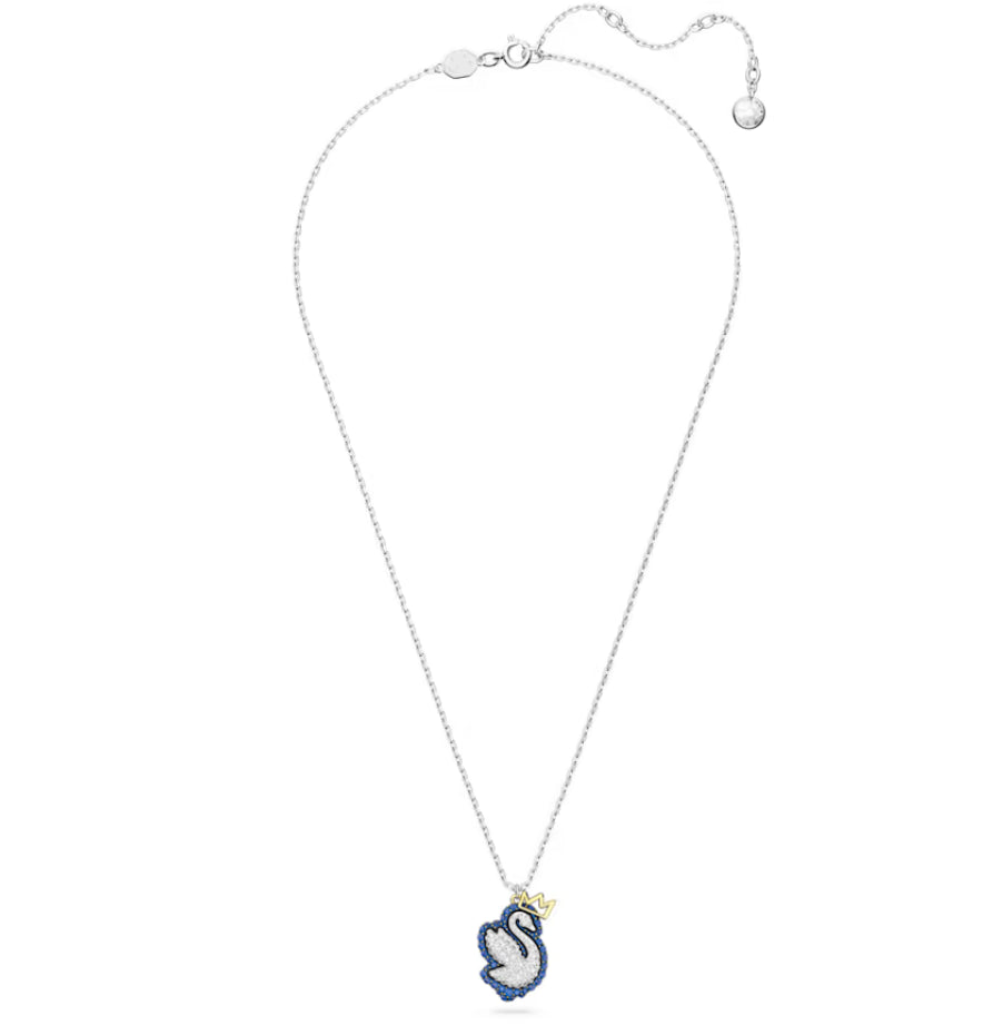 Swarovski 5649199 Pop Swan Pendant Blue Swan Rhodium Plated