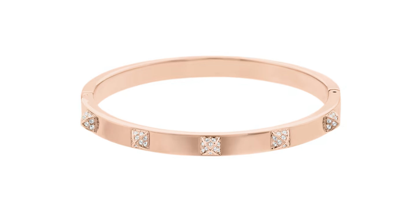 Swarovski 5098368 Tactic White Starrarmband, roségoldfarbenes Finish