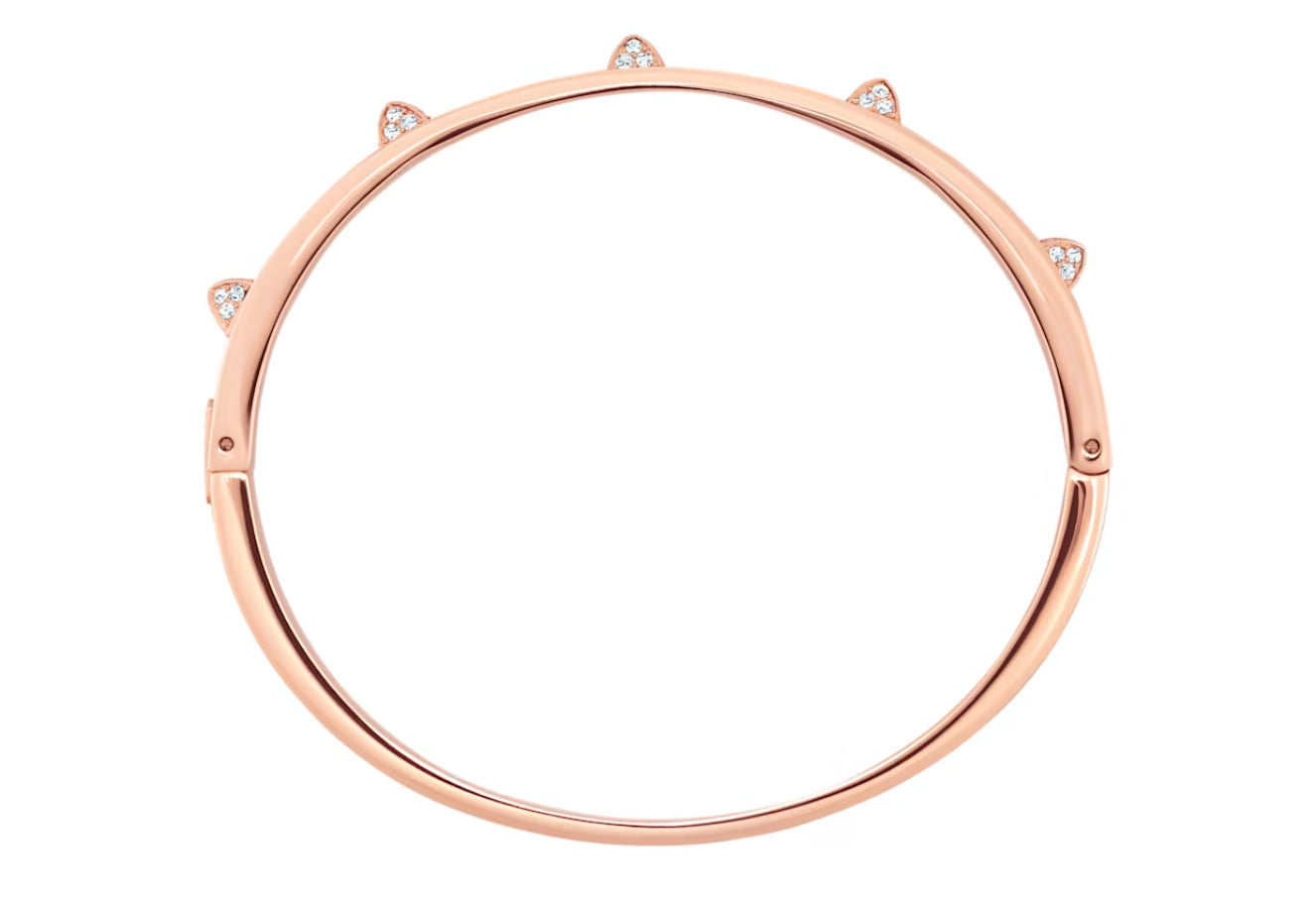 Swarovski 5098368 Tactic White Starrarmband, roségoldfarbenes Finish