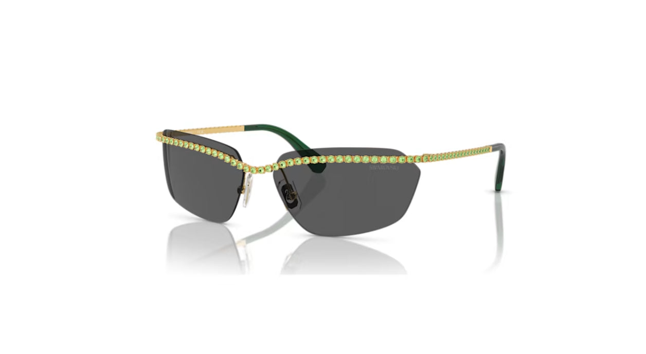 Swarovski 5679554 Sonnenbrille Rechteckige Form SK7001EL Schwarz