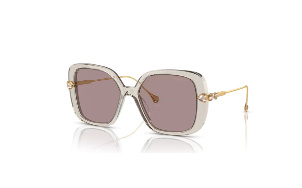 Swarovski 5679548 Übergroße Sonnenbrille, quadratische Form SK6011EL Lila