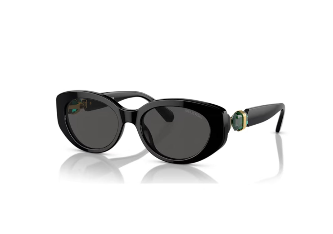 Swarovski 5679544 Cat Eye Shape Sonnenbrille SK6002EL Schwarz