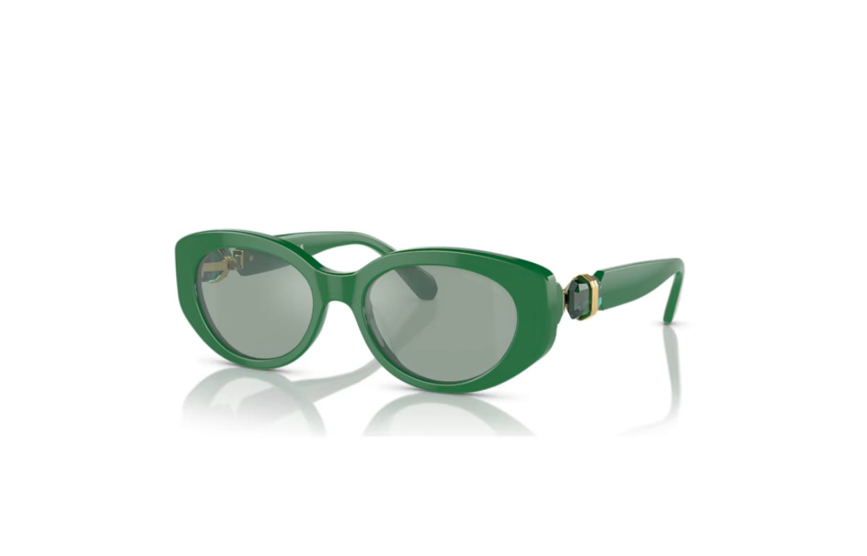 Swarovski 5679539 Cat Eye Shape Sonnenbrille SK6002EL Grün