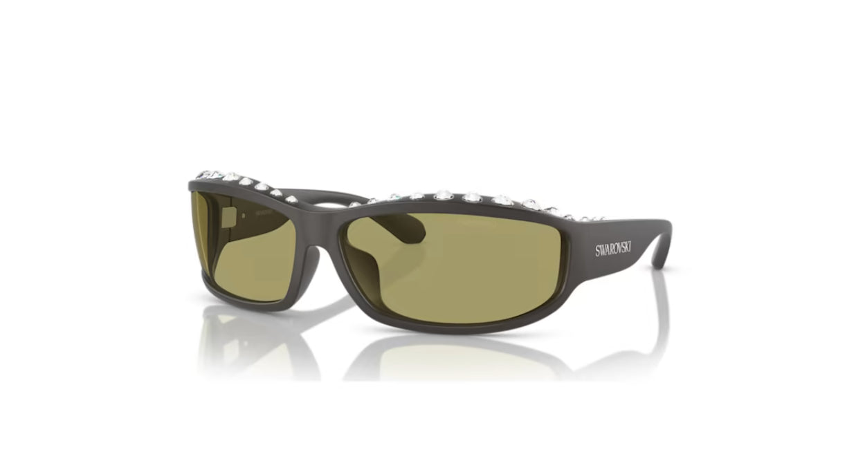 Swarovski 5679546 Sonnenbrille Rechteckige Form SK6009EL Grau