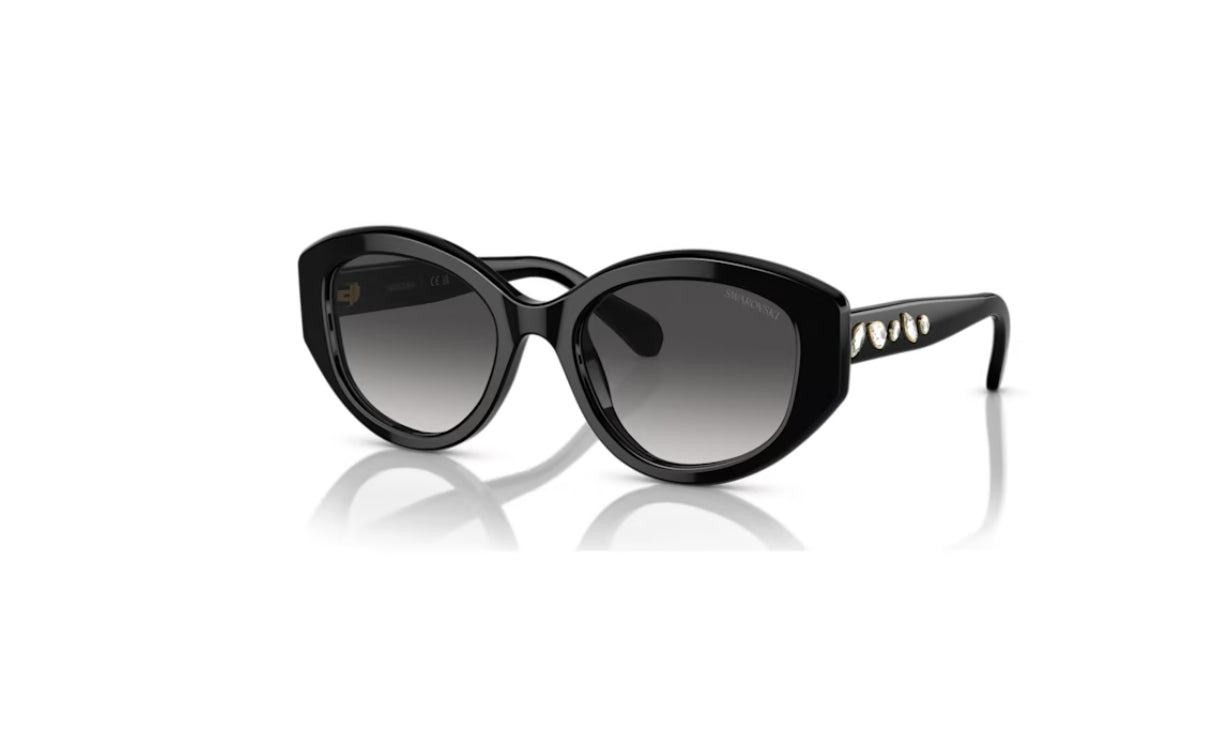 Swarovski 5679527 Cat Eye Shape Sunglasses SK6005EL Black