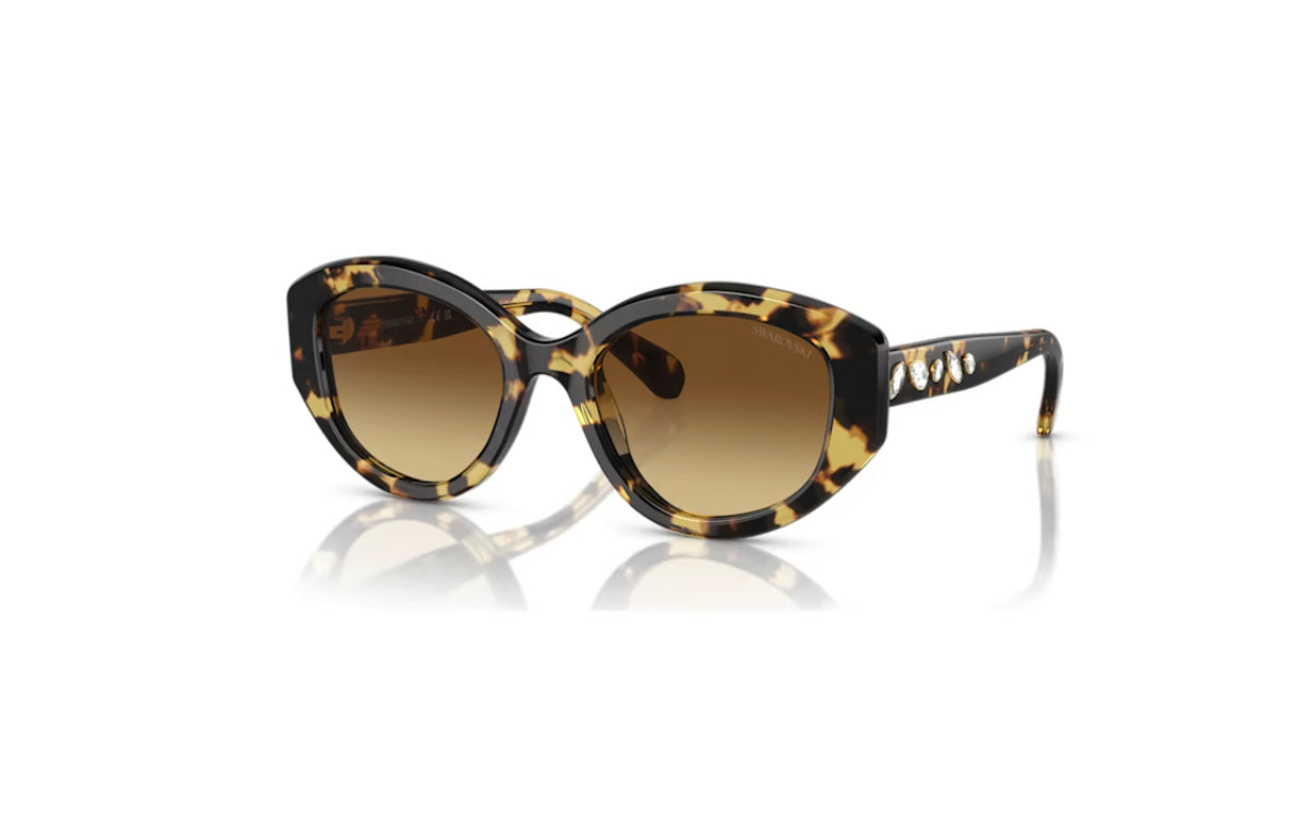 Swarovski 5679535 Cat Eye Shape Sunglasses SK6005EL Brown