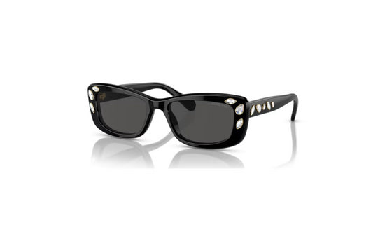 Swarovski 5679545 Sonnenbrille Rechteckige Form SK6008EL Schwarz