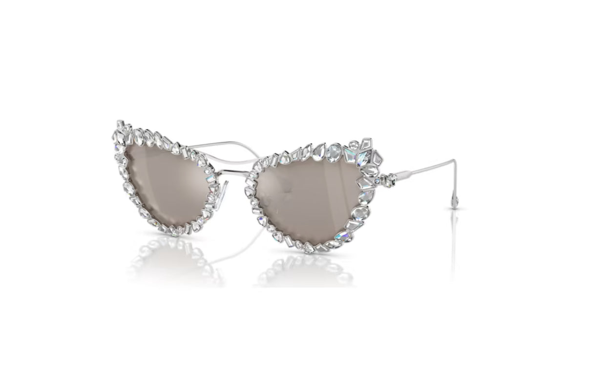 Swarovski 5679552 Clip-on-Sonnenbrille 2 in 1 Statement-Form Cat-EyeSK7011EL