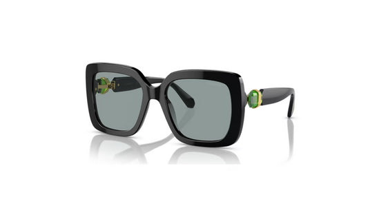 Swarovski 5679521 Oversize-Sonnenbrille, quadratische Form, SK6001EL, Schwarz
