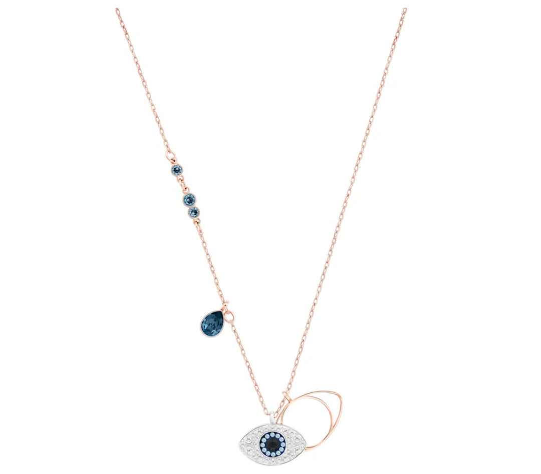 Swarovski 5172560 Pendente Swarovski Symbolic Evil eye Blu Mix di finiture