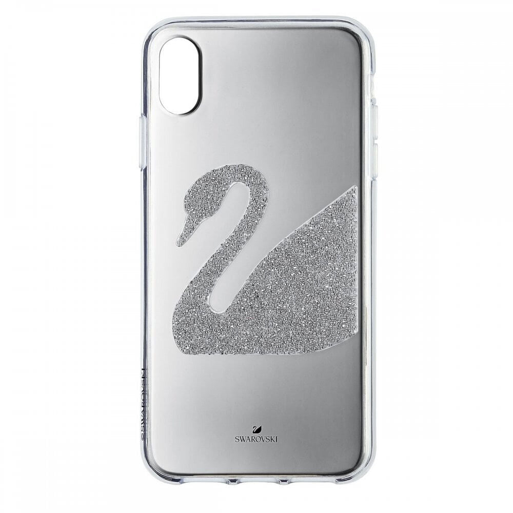 Swarovski 5507383 Custodia Smartphone Swan Cover per iPhone XS Max Argento
