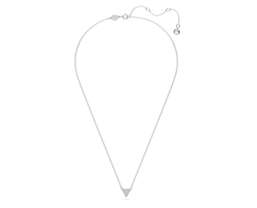 Swarovski 5642983 Ortyx-Halskette, weißer Dreiecksschliff, rhodiniert