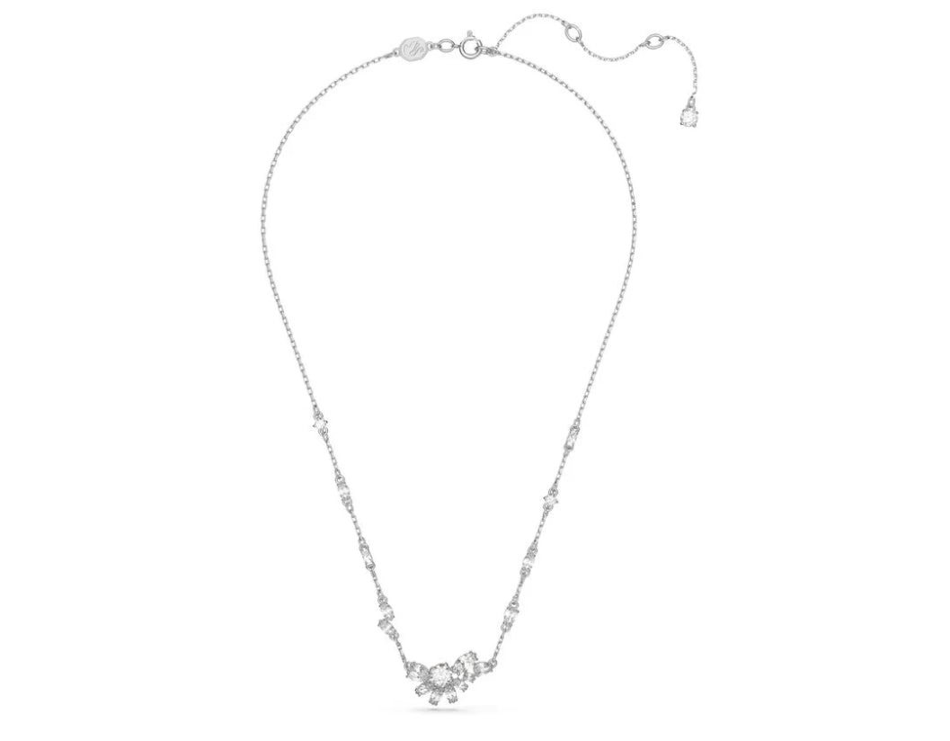 Swarovski 5644683 Gema Rhodinierter weißer Blumenanhänger