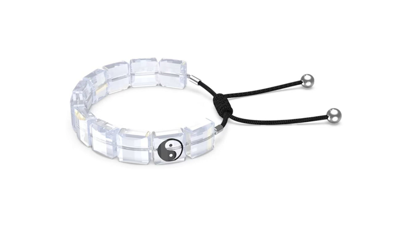 Swarovski 5614979 Letra Yin Yang Armband weiß rhodiniert