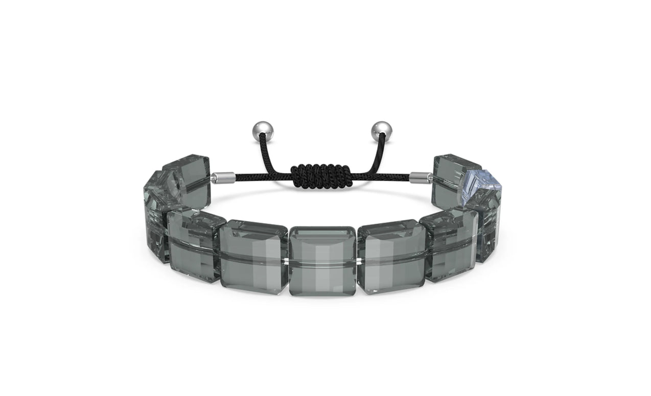 Swarovski 5615000 Letra Graues Hufeisenarmband rhodiniert