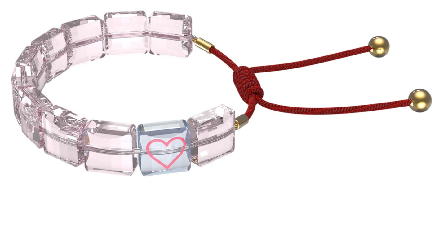 Swarovski 5615001 Letra Heart Rosévergoldetes Armband