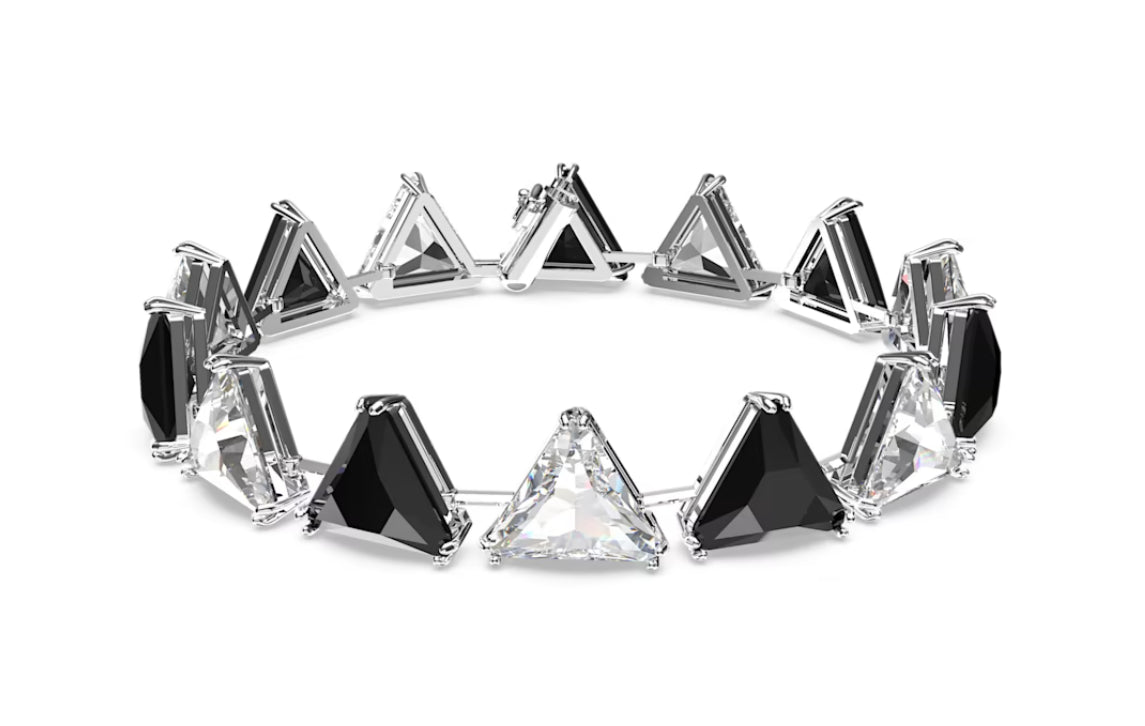 Swarovski 5619154 Ortyx Armband Triangle Cut schwarz rhodiniert