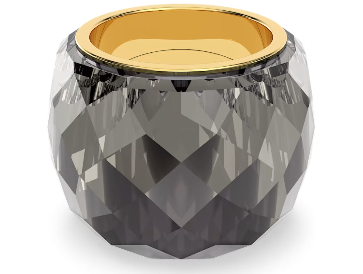 Swarovski 5474357 Nirvana Ring Gray Gold tone finish Size 58