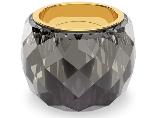 Swarovski 5474357 Nirvana Ring Gray Gold tone finish Size 58